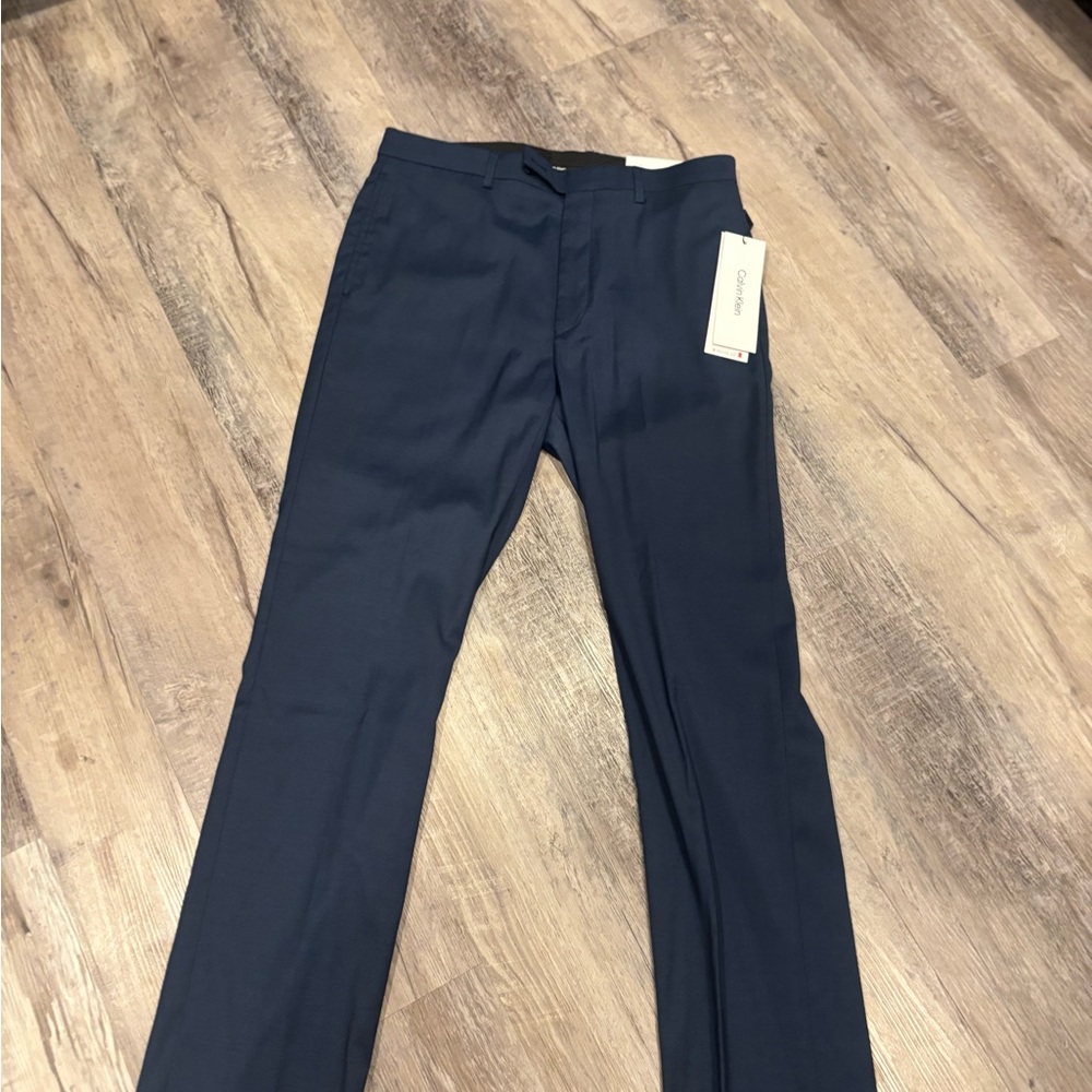 Calvin Klein Men's Navy Dress Pants